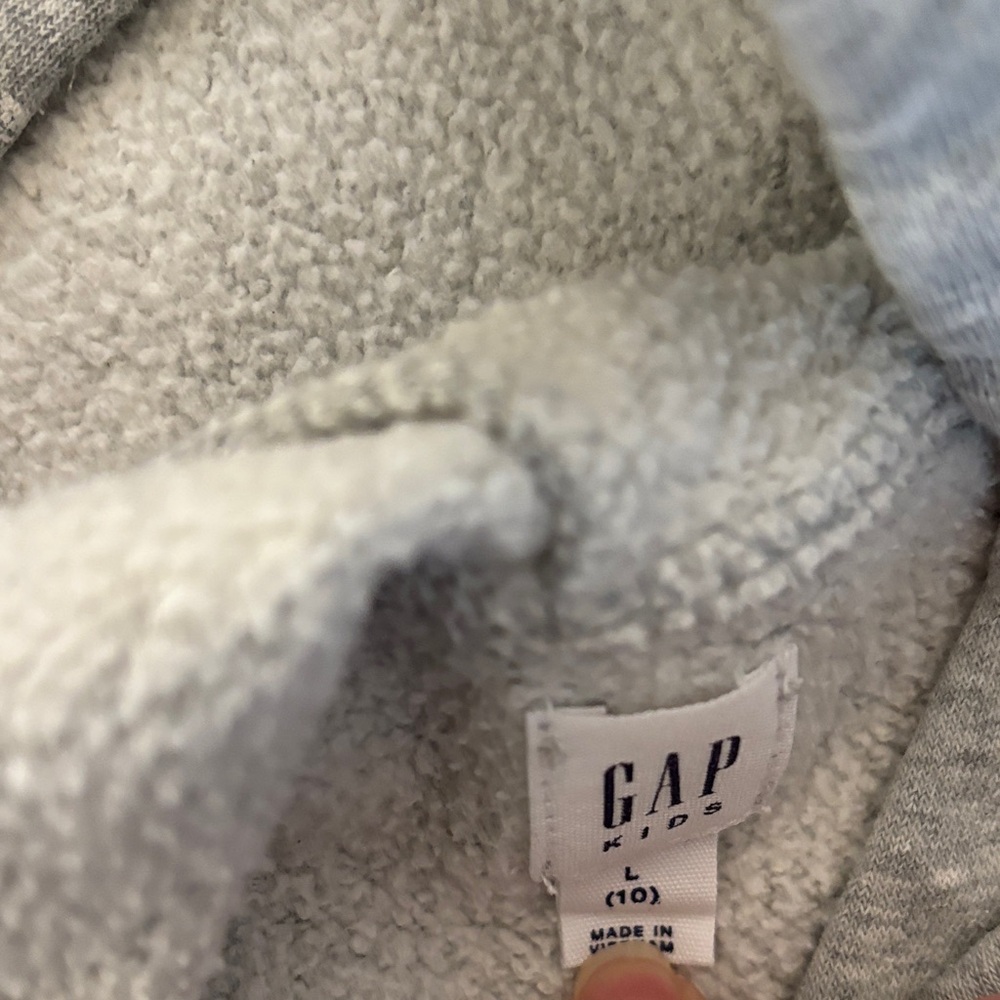 GAP Kids Light Gray Star Hoodie - Picture 2 of 5